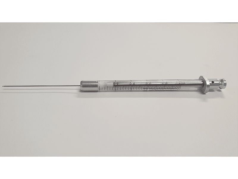 Picture of Syringe; 1 ml; gas tight; fixed needle; 22G; 57 mm needle length; cone tip