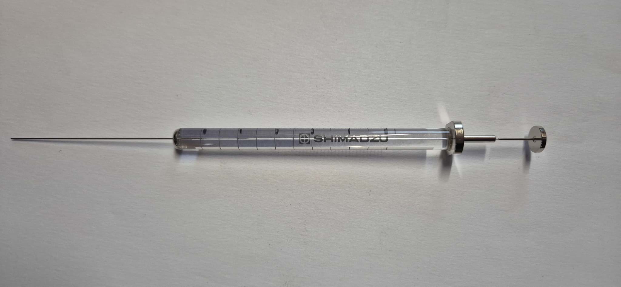 Picture of Syringe; 250µl;gas tight;fixed needle;23G;42mm needle length;cone tip;PTFE plunger